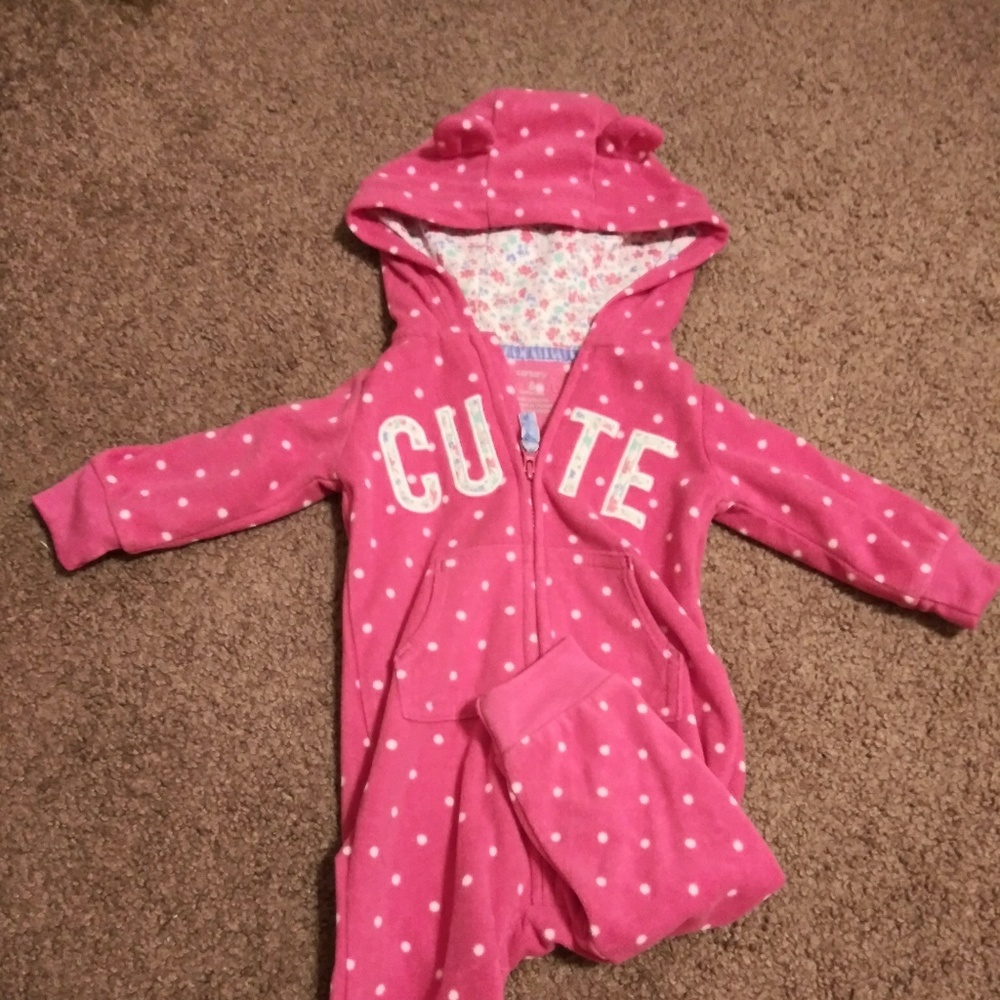 Baby pink bodysuit.